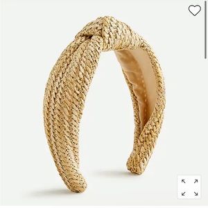 J. Crew Raffia Knotted Headband